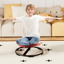 Sit + Spin 360°Sensory Spinning Seat Swivel Toy Kids Fish Wobble Chair Stool RD picture