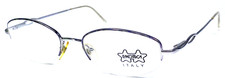 LUXOTTICA LU2257 P757 NOS Italy Silver Half Rim Eyeglasses Frame 51-18-130 picture