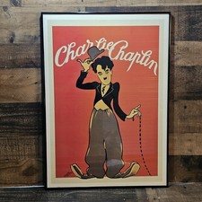 Roger Cartier Charlie Chaplin Chaplain Framed Print - Rare Print  picture