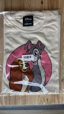 NWT Disney x Bobby Kim Lady and the Tramp T-Shirt Ivory Large L Limited Release picture