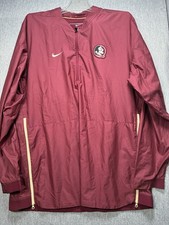 Nike Florida State Seminoles Jacket FSU X-Large  1/4 Zip Windbreaker Nylon NCAA picture