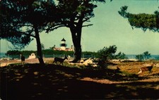 Vintage Postcard Point Pinos Lighthouse Pacific Grove CA picture