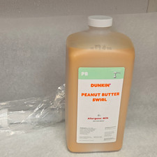 Dunkin' Peanut Butter Swirl Coffee Syrup 64 oz Jug Kosher Exp Nov 26 2026 picture