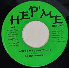 70's SOUL FUNK 45 Bobby Powell YOU'RE MY EVERYTHING 1978 Hep' Me VG+ picture