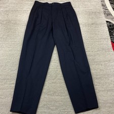 Vintage Comme des Garcons Homme Wool Pants Mens Medium Blue Super Japan 32x32 picture