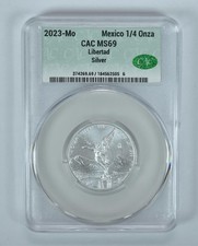 2023 Mo Mexico 1/4 Onza Silver Libertad MS69 CAC CACg picture