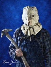 BORIS HOWLER Friday the 13th Part 2 8.5X11 art print signed cult classic slasher picture