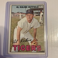 1967 Topps #30 Al Kaline Detroit Tigers Hall of Fame HOF Vintage Baseball picture