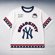 HOT NEW ITEM New York Baseball Inspired Cat Bow Shirt August 22 Stadium Fan Tee picture