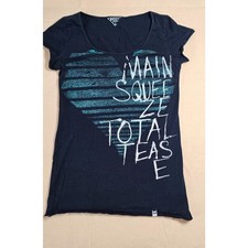 Roxy Main Squeeze Total Tease Heart Graphic Tee Size Small picture