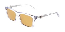 New Salvatore Ferragamo SF2060SE 020 Crystal Grey Sunglasses with Gold Lenses picture
