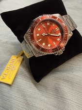 Invicta Pro Diver 50506 Men’s Watch Red Dial Stainless Steel Bracelet NEW picture