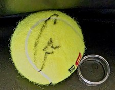 CARLOS ALCARAZ  AUTOGRAPHED US OPEN TENNIS  BALL+BALL HOLDER picture