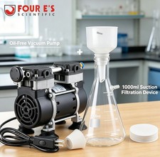 50L/min 180W Lab Vacuum Pump with 1000mL buchner Funnel Filtering Kit New picture