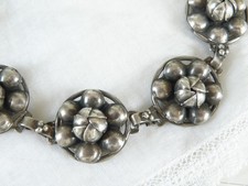 Vintage Hobe Sterling Silver 925 3D Mid Century Bracelet 7.25