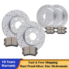 Front Rear Brake Discs Rotors and Ceramic Pads Kits for 2005-2010 Honda Odyssey picture