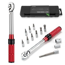 Precision Bike Torque Wrench 1/4 Inch, 13-Piece Tool Set for Bicycles, Adjustabl picture