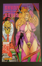 Skynn & Bones Bad Girl Comic Book Brainstorm #1 1995 Fun RARE B&W NM picture