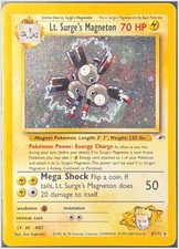 Lt. Surge's Magneton 8/132 Gym Heroes Unlimited Holofoil Lightly Played picture