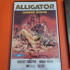 Alligator Horror Movie Autograghed Poster Turkish 1980 Killer Animals  picture