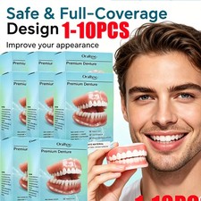 1-10 Pack Full Denture Set Upper Lower False Teeth Replacement for Men Women picture