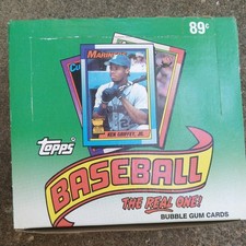 1990 Topps BASEBALL JUMBO CELLO 24 PACK BOX 31 CARDS PER PACK FRANK THOMAS RC picture