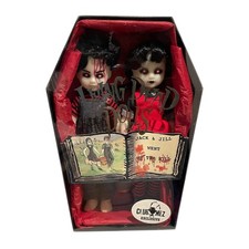 Mezco Living Dead Dolls Jack and Jill Went Bloody Glowing Exclusive Doll 2-Pack picture
