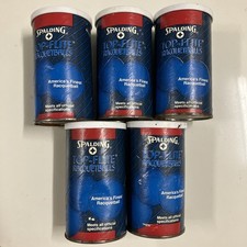 Vintage 1988 Spalding Top-Flite Racquetballs Unopened Sealed Set of 5 Cans USA picture