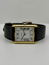 Vintage Cartier Tank 2874 Manual Wind 18K Gold Electroplated 23mm Swiss Watch picture