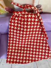 Vtg 1975 Growing Up Skipper Red White Plaid Wrap Skirt #7259 Mattel Barbie Clean picture