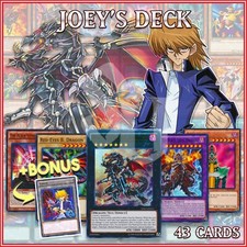 JOEY'S RED-EYES DECK 43 | Black Flare Dragon Jinzo Metal Scapegoat YuGiOh +BONUS picture
