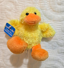 GUND Quacklin Yellow Duck Plush Stuffed Animal Squeeze Me Mini 2002 36022 picture