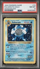 Pokemon TCG Poliwrath 13/102 Base Set Shadowless Holo Rare EN 1999 PSA 8 picture