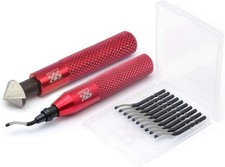 AFA Tooling Deburring Tool Kit 10 High Speed Blades Countersink Hand Reamer New picture