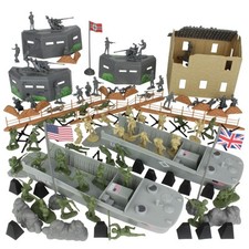 BMC WW2 D-Day Plastic Army Men - Invasion of Normandy 114pc Boxed Playset picture