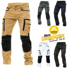 Mens Heavy Duty Workwear Pants Utility Construction Safety Cordura Trousers picture
