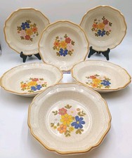 6 Mikasa Spring Bouquet Garden Club Bowls 8.5