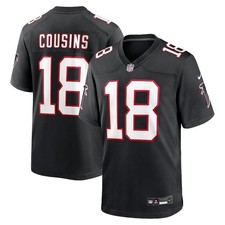 Men's Falcons #18 Kirk Cousins 2025 Jersey Two Colors picture