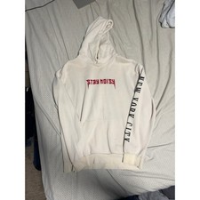H&M Divided Stay Noisy New York City Cream Hoodie Large picture