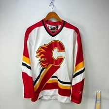Vintage 90s Calgary Flames Pro Player NHL Hockey Jersey S picture