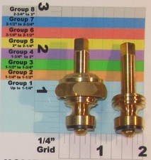Faucet Repair Stem For Sillcock Fits Tanner Stem Length 1.95 picture