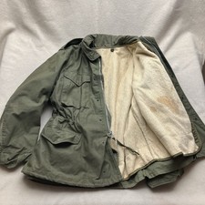 Vintage 1967 M-65 Military Field OG-107 Coat + Wool Liner Medium Regular Hood picture