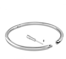NEW 6mm Polished Titanium Eternity Cuff- Locking Anklet / Bracelet picture