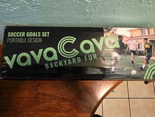 VAVOCAVA Soccer Pop-Up Goals 2-Pack 4x3 ft Portable Foldable Indoor/Outdoor picture