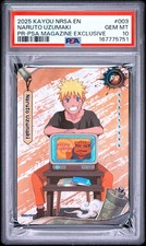 PSA 10 2025 Kayou NRSA EN PR-PSA Magazine Exclusive #003 Naruto Uzumaki picture
