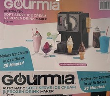 Gourmia GS11060BK Automatic Soft Serve Ice Cream Frozen Drink Maker 2 Qt picture