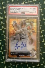 2017 Bowman Draft Chrome Draft Pick Autographs Ryan Vilade #CDA-RV Orange /25 picture