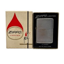 Vintage 1967 Zippo Lighter Patent 2517191 with Box - READ picture