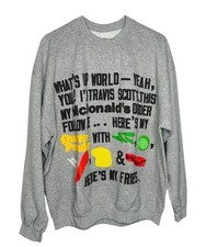 Cactus Jack Travis Scott X Cactus Plant Flea Market Script Crewneck Sweatshirt picture