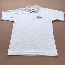 Vintage Sacramento Gold Miners Shirt Mens Medium Gray CFL Football Hanes Polo picture